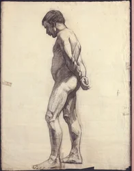 Desnudo masculino de pie