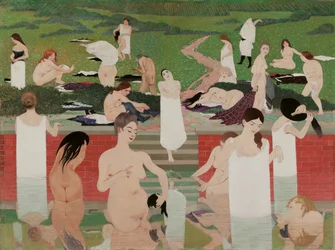 El baño: tarde de verano Le bain au soir d