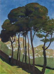 Los grandes árboles, alrededor de Honfleur, c. 1909 (óleo sobre lienzo)