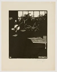 La guitarra, de la serie "Instrumentos musicales", V, 1897