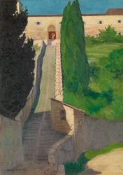 Los escalones del convento de San Marco, Perugia, 1913