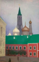 Vista tomada en el Kremlin por la tarde