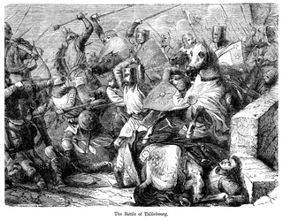 La Batalla de Taillebourg, Francia, 1242
