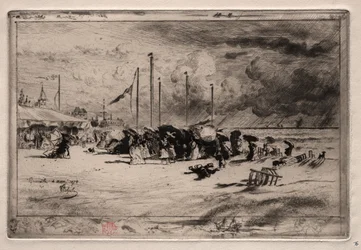 Una tormenta en Trouville, 1874