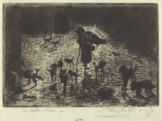 Les Noctambules Los Merodeadores Nocturnos, 1876-1877