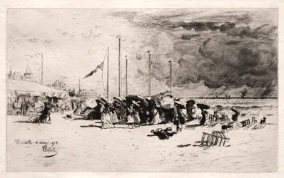 La tormenta en Trouville, 1874
