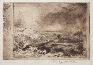 La tormenta, después de Constable, c. 1875