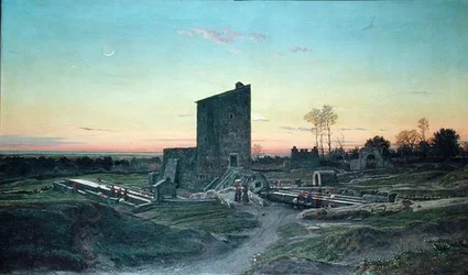 Paisaje romano o, La lavandería de Albano