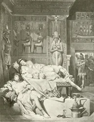 Antony y Cleopatra. Acto V, Escena II (grabado)