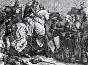 Enrique III (1207-72) en la Batalla de Lewes, 14 de mayo de 1264