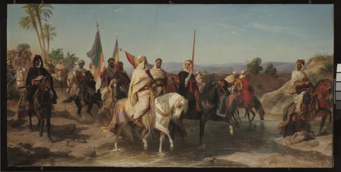 Retratos de Cherif Boubaghla y Lalla Fatma n