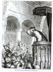 La Pelea en la Iglesia Alta, Edimburgo