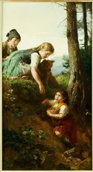 Niños recogiendo bayas