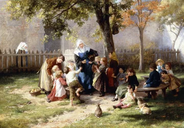 El patio de la escuela