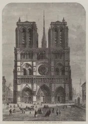 Restauración de Notre Dame, París, la fachada occidental