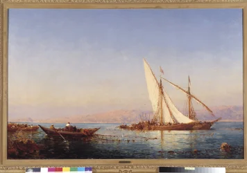 La pesca en Marsella Pintura de Félix Ziem (1821-1911) 1911 Mención obligatoria: Colección fundación regards de Provence, Marsella