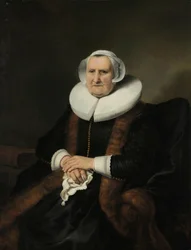 Retrato de una anciana, posiblemente Elisabeth Bas
Retrato de una anciana, posiblemente Elisabeth Jacobsdr Bas (1571-1649), viuda de Jochem Hendricksz Swartenhont