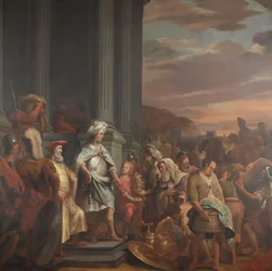 El rey Ciro entrega el tesoro saqueado del Templo de Jerusalén