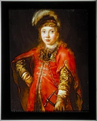 Retrato de un joven con túnica roja