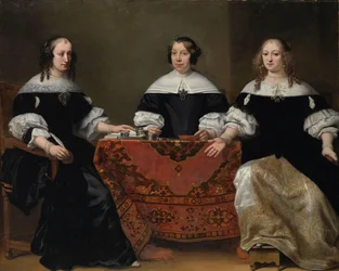 Retrato de las Tres Regentes del Asilo de Leprosos de Ámsterdam
Tres regentes del asilo de leprosos de Ámsterdam, 1668