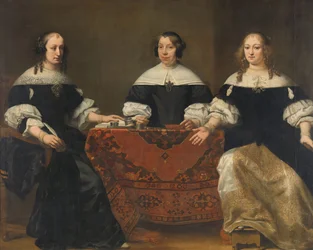 Retrato de las Tres Regentes del Leprozenhuis, Ámsterdam, c.1668