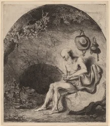 San Jerónimo en la cueva