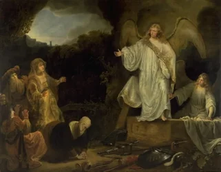 Las santas mujeres en el sepulcro