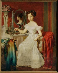 Actriz Elise Hoefer 1827 (pintura sobre lienzo)