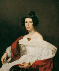 La esposa del oficial de la corte Josef von Stadler