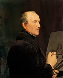 Autorretrato ante el caballete