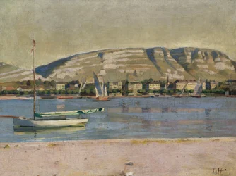 Puerto de Ginebra y el Saleve