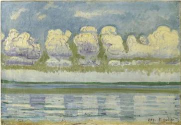 Lago de Ginebra con el Jura suizo, 1909