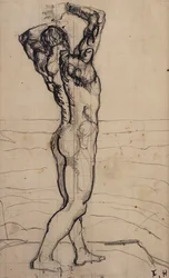Acto masculino, estudio para la Verdad, c.1901-02