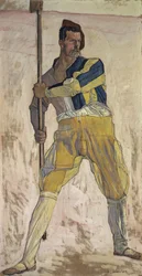 Guerrero con alabarda, c.1898