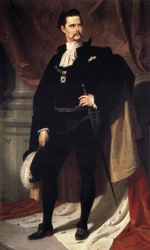 Retrato de Luis II de Baviera (Ludwig Otto Friedrich Wilhelm von Wittelsbach)