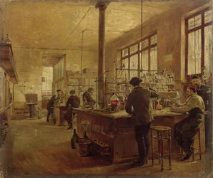 El laboratorio, 1887