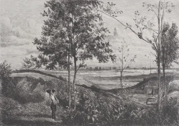 Paisaje después de Corot, 1873-90.
