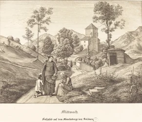 Miércoles - Sendero en el Mönchsberge cerca de Salzburgo