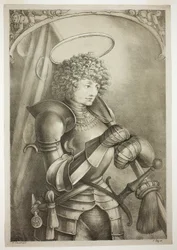 San Jorge con armadura
