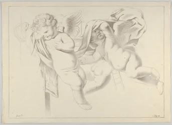 Estudio de tres putti