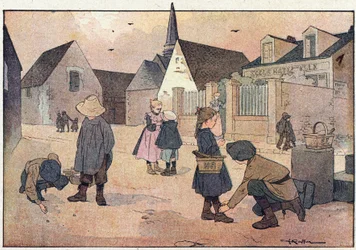 Fuera de la escuela, en Imagier de l