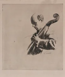 Pablo Casals tocando