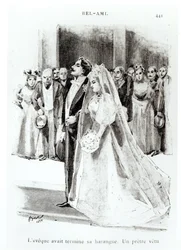 Ilustración para "Bel-Ami" de Guy de Maupassant (1850-93), publicada por Paul Ollendorff, París.