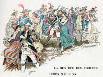 El regreso de las tropas francesas de Marengo, 1800