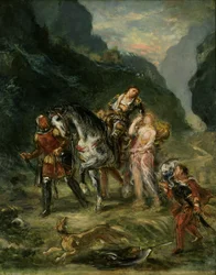 Angélica y el herido Medoro, ca. 1860