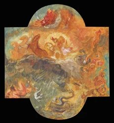 Apolo mata a Pitón, 1850
