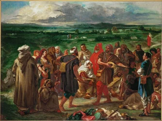 Comediantes árabes (pintura sobre lienzo)