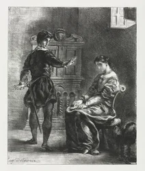 Hamlet: Hamlet y Ofelia, 1834