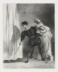 Hamlet: el asesinato de Polonio, 1834