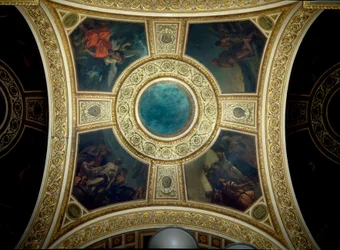 Historia y Filosofía. Cúpula de la biblioteca de la Asamblea Nacional. Pintura de Eugène Delacroix (1798-1863)